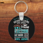 Ich bin ein Patient, der Zahnärzte zum Kaffee anlo Schlüsselanhänger (Vorderseite)