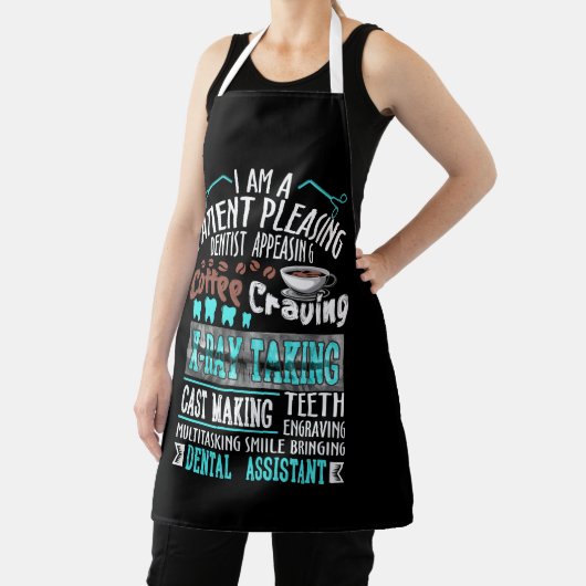 Ich bin ein Patient, der Zahnärzte zum Kaffee anlo Schürze (InSitu)