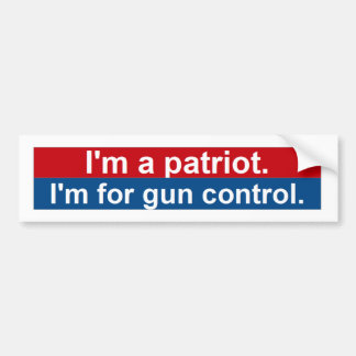 Ich bin ein Patriot. Ich bin zur Gewehrsteuerung Autoaufkleber