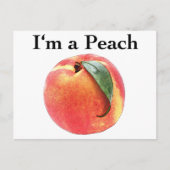 Ich bin ein Peach Postkarte (Vorderseite)