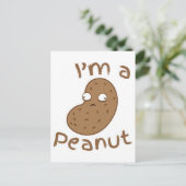 Ich bin ein PEANUT Postkarte (Stehend Vorderseite)