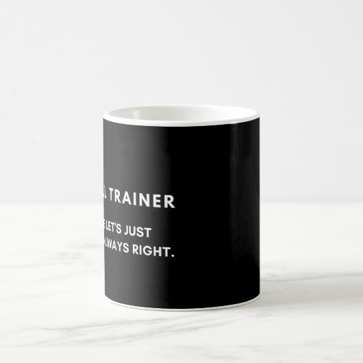 Ich bin ein Personal Trainer, ich bin immer richti Kaffeetasse (Mittel)