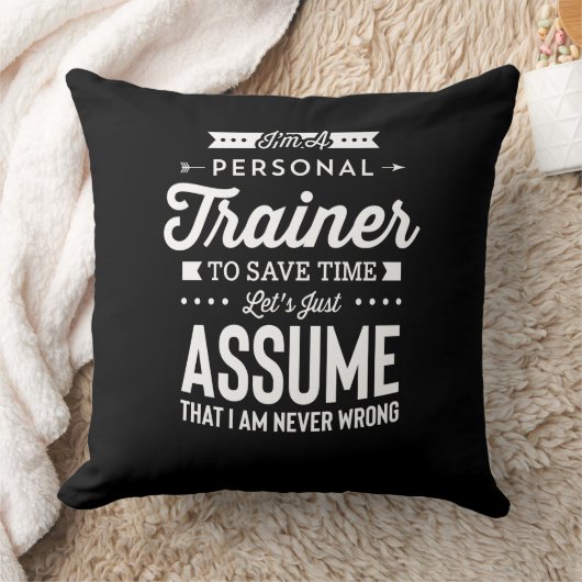 Ich bin ein Personal Trainer Lasse anzunehmen, das Kissen (Decke)