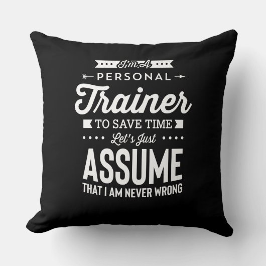 Ich bin ein Personal Trainer Lasse anzunehmen, das Kissen (Vorderseite)