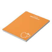 Ich bin ein Personalisierter Name Elegant des Kran Notizblock (Rotiert)