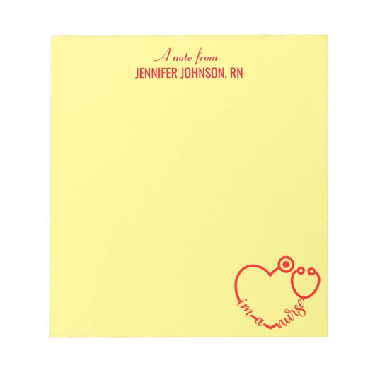 Ich bin ein Personalisierter Name Elegant des Kran Notizblock (Vorderseite)