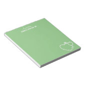 Ich bin ein Personalisierter Name Elegant des Kran Notizblock (angewinkelt)