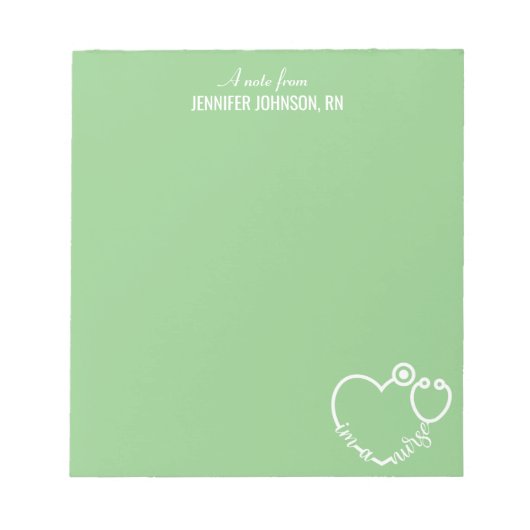 Ich bin ein Personalisierter Name Elegant des Kran Notizblock (Vorderseite)