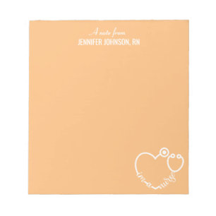 Ich bin ein Personalisierter Name Elegant des Kran Notizblock