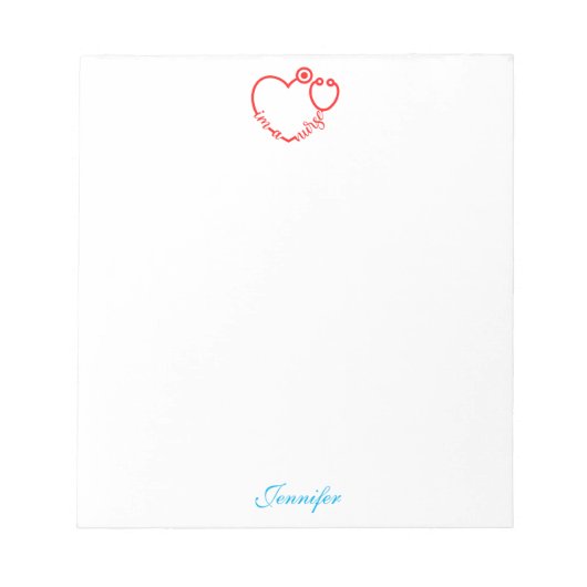 Ich bin ein Personalisierter Name für das Krankenb Notizblock (Vorderseite)