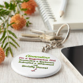 Ich bin ein Personalisierter Sagittarius-Girl-Schl Schlüsselanhänger (Seite)