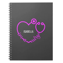 Ich bin ein Personalisiertes Nurse Stethoscope Hea Notizblock