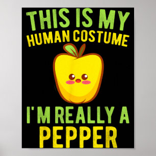Ich bin ein Pfeffer-Kleinkind Lustiges Kawaii Hall Poster