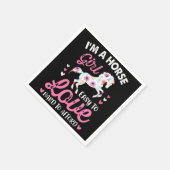 Ich bin ein Pferdemädchen, das leicht zu Liebe ist Serviette (Ecke)