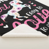 Ich bin ein Pferdemädchen, das leicht zu Liebe ist Sherpadecke (3/4)