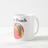 Ich bin ein Pfirsich Kaffeetasse (VorderseiteRechts)