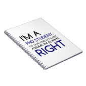 ICH BIN EIN PHD-STUDENT NOTIZBLOCK (Rechte Seite)