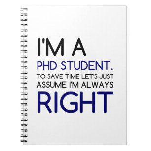 ICH BIN EIN PHD-STUDENT NOTIZBLOCK