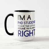 ICH BIN EIN PHD-STUDENT TASSE (Links)