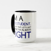 ICH BIN EIN PHD-STUDENT TASSE (Vorderseite Links)
