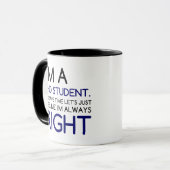 ICH BIN EIN PHD-STUDENT TASSE (Vorderseite Links)
