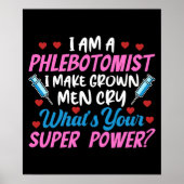 Ich bin ein Phlebotomist Poster (Vorne)