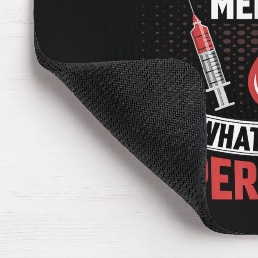 Ich bin ein Phlebotomist und lasse Grown Men Phleb Mousepad (Ecke)