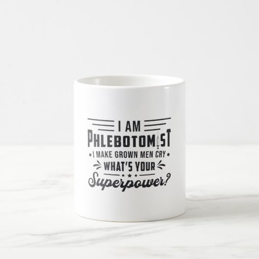 Ich bin ein phlebotomistisches Geschenk der Superm Kaffeetasse (Mittel)