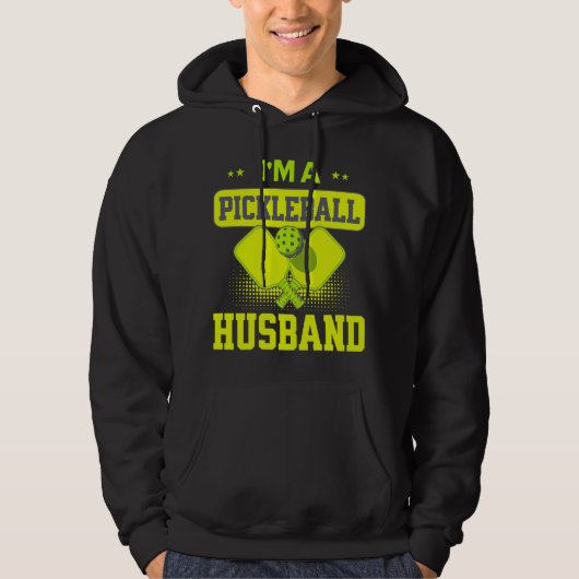 Ich bin ein Pickleball-Mann Funny Pickle Ball Love Hoodie (Vorderseite)