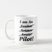Ich bin ein Pilot Kaffeetasse (Links)