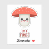 Ich bin ein Pilz Aufkleber (Blatt)