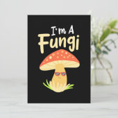 Ich bin ein Pilzschauer Einladung (Stehend Vorderseite)