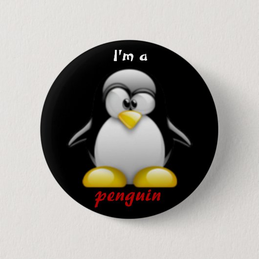 Ich bin ein Pinguin Button (Vorderseite)
