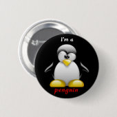 Ich bin ein Pinguin Button (Vorne & Hinten)