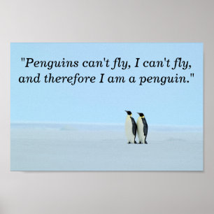Ich bin ein Pinguin-Poster Poster