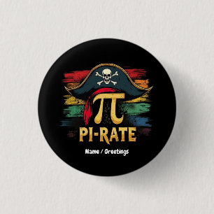 Ich bin ein Pirat Pi-Tag Ein lustiges Mathe-Abente Button