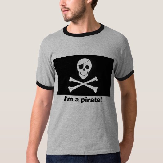 Ich bin ein Pirat! T-Shirt (Vorderseite)