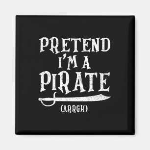 Ich bin ein Piraten-Arrgh-Kostüm-Party Halloween-P Magnet