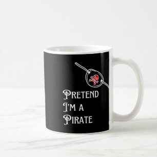Ich bin ein Piraten-Lazy Halloween-Kostüm leicht Kaffeetasse