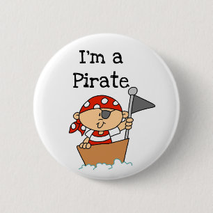 Ich bin ein Piraten-T - Shirts und Geschenke Button