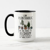 Ich bin ein Plantaholiker in Erholung Funny Pflanz Tasse (Links)
