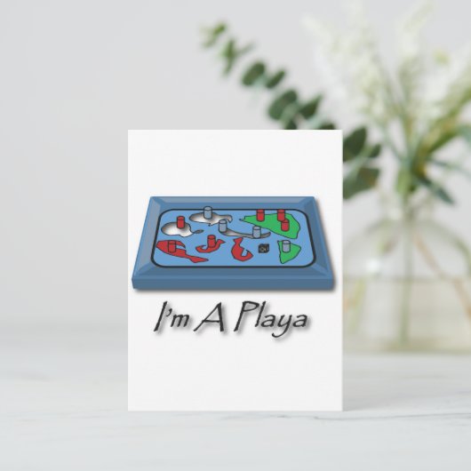 Ich bin ein Playa Postkarte (Stehend Vorderseite)