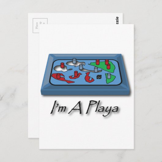 Ich bin ein Playa Postkarte (Vorne/Hinten)