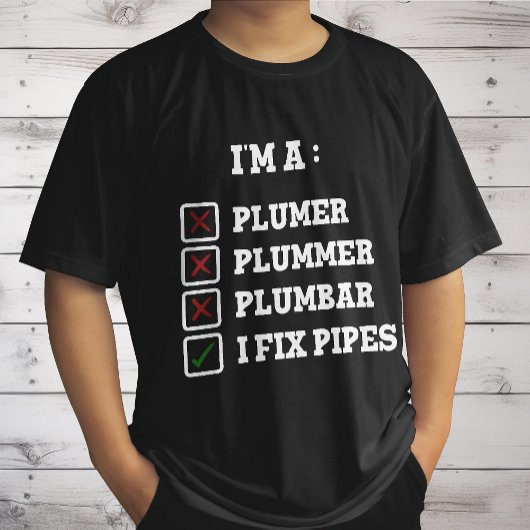 Ich bin ein Plumer Plummer Plumbar Handyman Pipes  T-Shirt