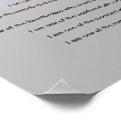 Ich bin (ein Polizeibeamter) Gedicht - Poster (Ecke)