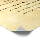 Ich bin (ein Polizeibeamter) Poster (Ecke)