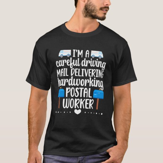 Ich bin ein Postmitarbeiter Postbote Postbotin Bri T-Shirt (Vorderseite)