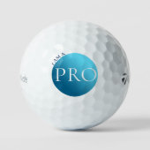 ICH BIN EIN PROFI - Benutzerdefinierter blauer Gol Golfball (Vorderseite)