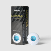 ICH BIN EIN PROFI - Benutzerdefinierter blauer Gol Golfball (Verpackungen)