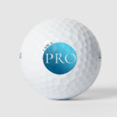 ICH BIN EIN PROFI - Benutzerdefinierter blauer Gol Golfball (Vorderseite)